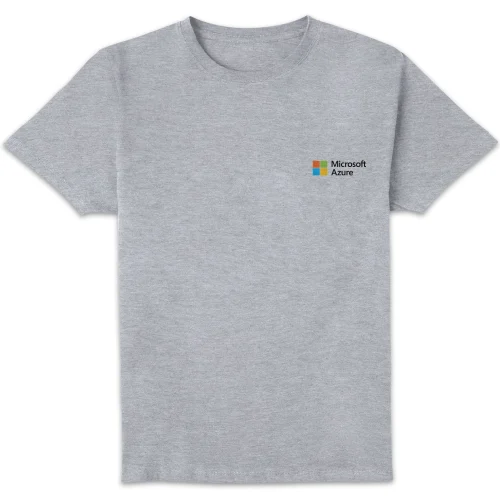 Microsoft Azure Grey S Pocket Print Standard T-Shirt Image 1
