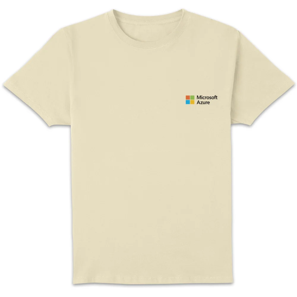 Microsoft Azure Cream S Pocket Print Standard T-Shirt Image 1