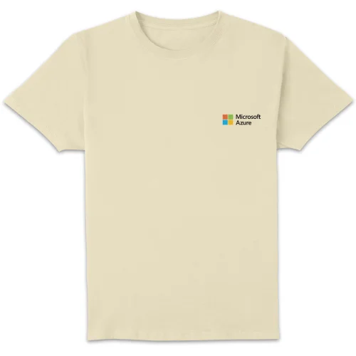 Microsoft Azure Cream S Pocket Print Standard T-Shirt Image 1