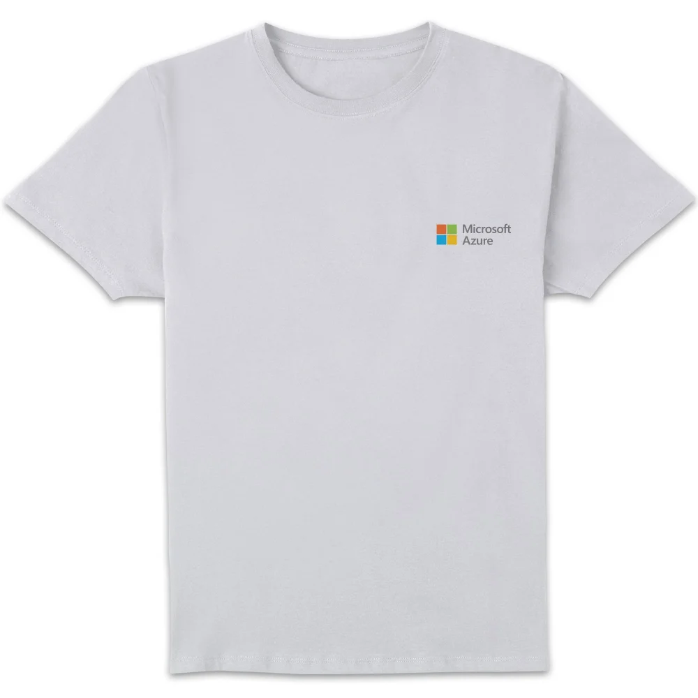 Microsoft Azure White S Pocket Print Standard T-Shirt Image 1