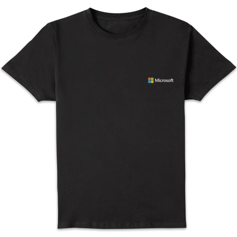 Microsoft Black S Pocket Print Standard T-Shirt Image 1