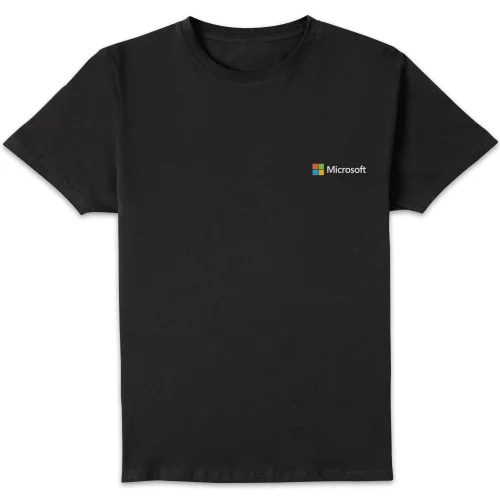 Microsoft Black S Pocket Print Standard T-Shirt Image 1