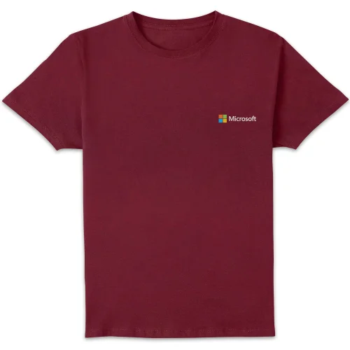 Microsoft Burgundy S Pocket Print Standard T-Shirt Image 1