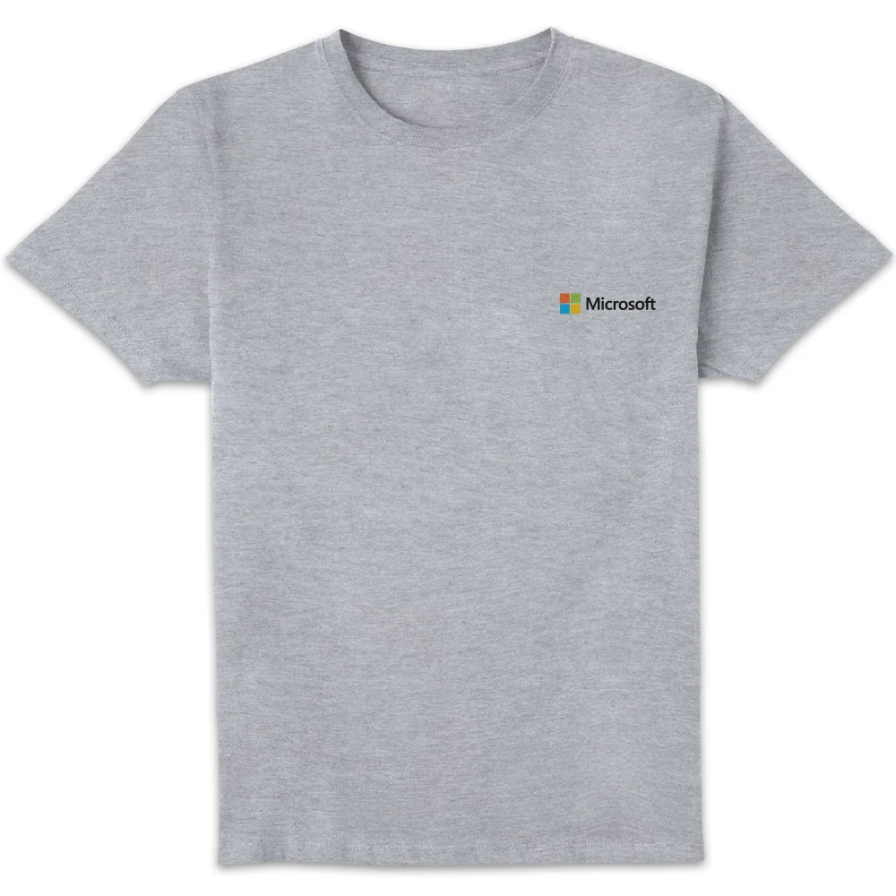 Microsoft Grey S Pocket Print Standard T-Shirt Image 1