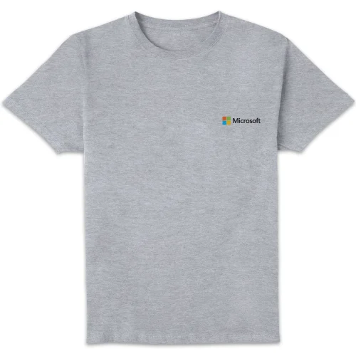 Microsoft Grey S Pocket Print Standard T-Shirt Image 1