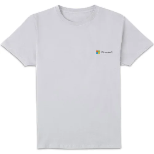 Microsoft White L Pocket Print Standard T-Shirt Image 1