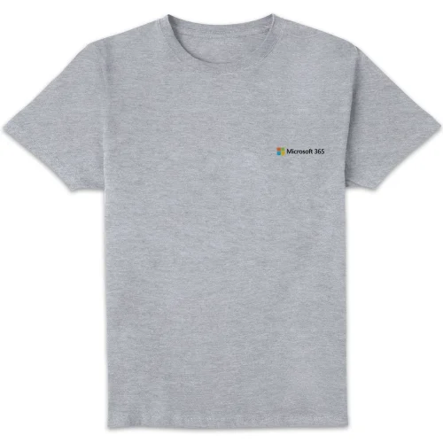 Microsoft 365 Grey S Pocket Print Standard T-Shirt Image 1