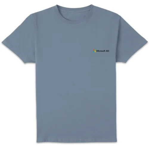Microsoft 365 Stone Blue S Pocket Print Standard T-Shirt Image 1