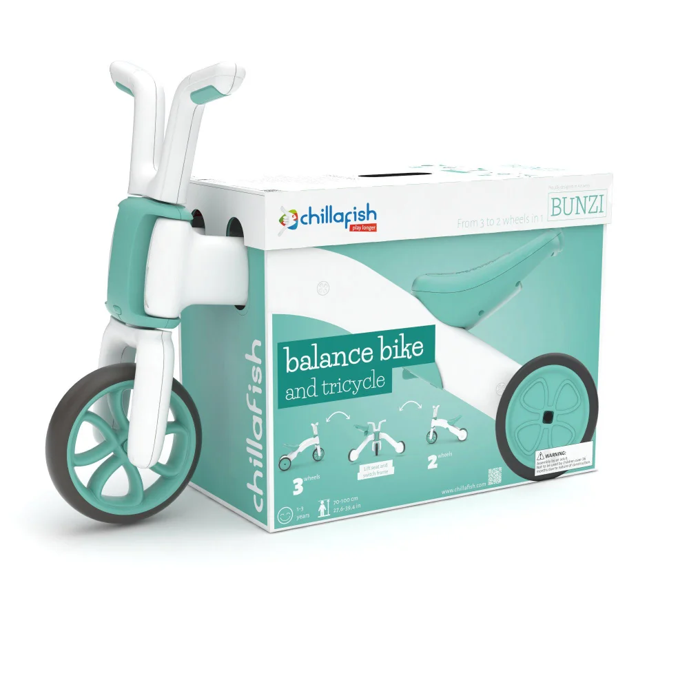 Chillafish Bunzi 2-in-1 Balance Bike Trike Mint Image 1