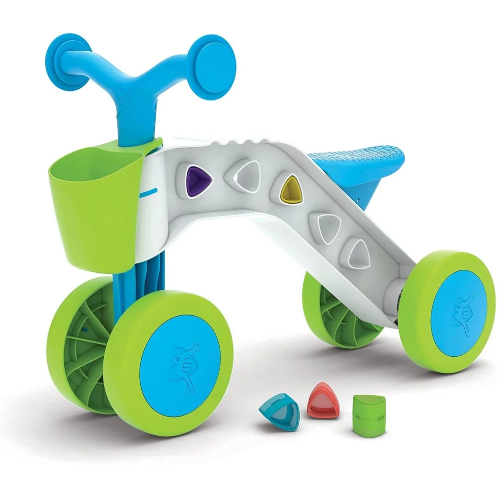 Chillafish ItsiBitsi-Blocks Ride On Green and Blue Image 1