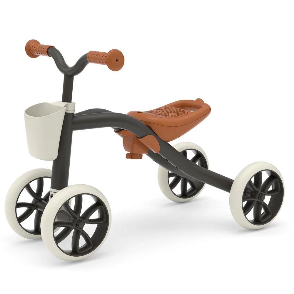Chillafish Quadie 4 Wheeler Black Ride On with Basket Image 1