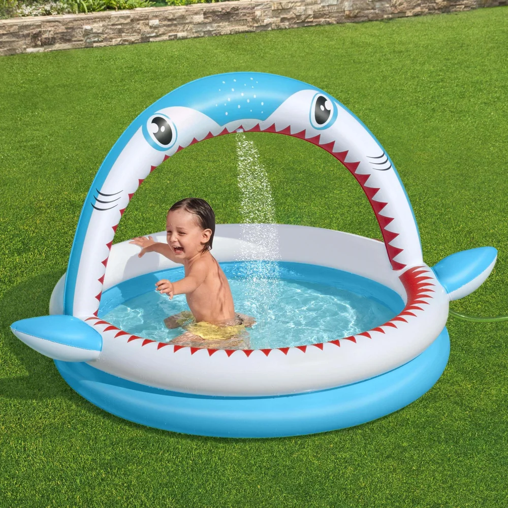 Bestway Sharktastic Kiddie Inflatable Pool Image 1