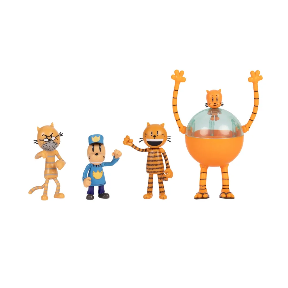 Dog Man Supa Cat 6cm Figure 5 Pack Image 1