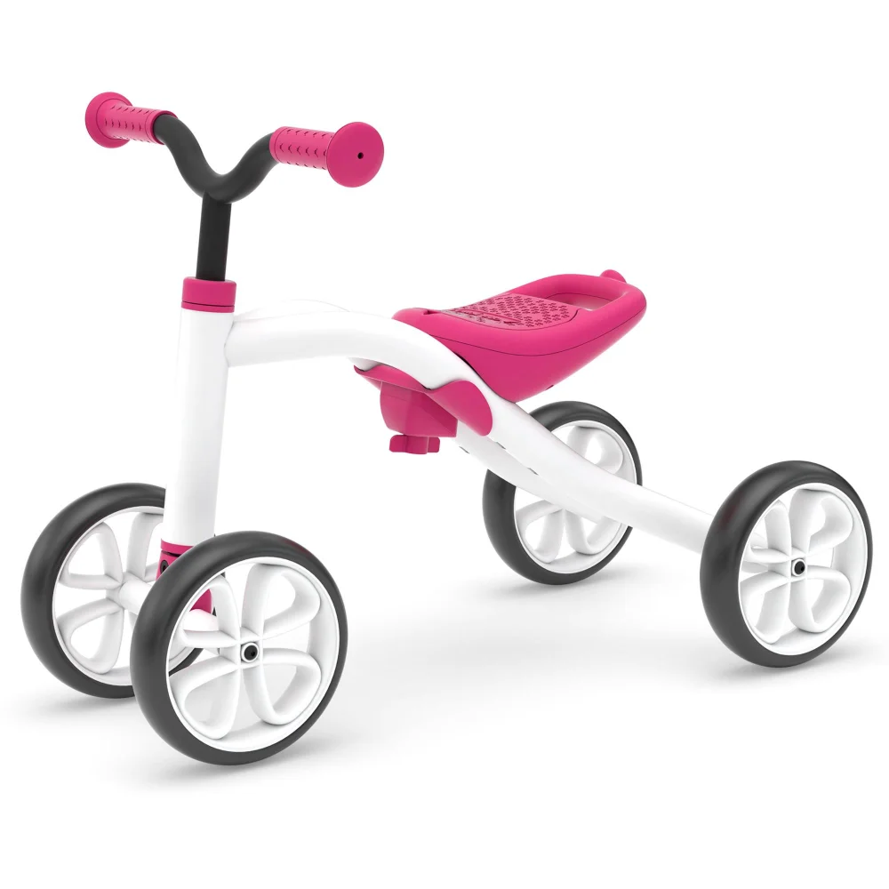 Chillafish Quadie 4 Wheeler White Pink Ride On Image 1