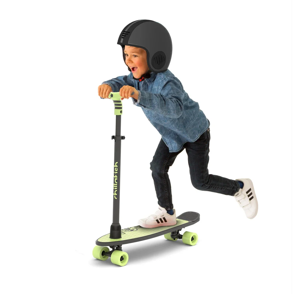 Chillafish Skateskootie Green 2 in 1 Scooter and Skateboard Image 1