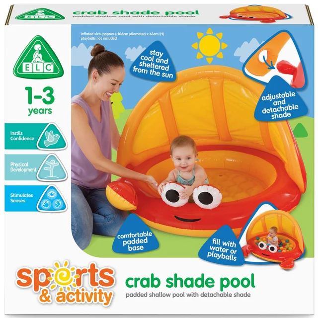 Early Learning Centre 3.4ft Crab Shade Pool