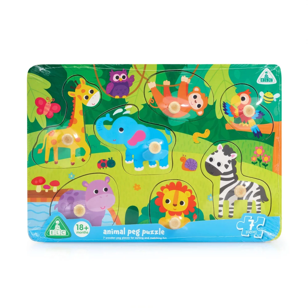 Early Learning Centre Animal Peg Puzzle Image 1