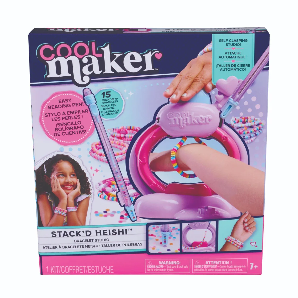 Cool Maker Stack’d Heishi Studio Bracelet Making Kit Craft Set Image 1
