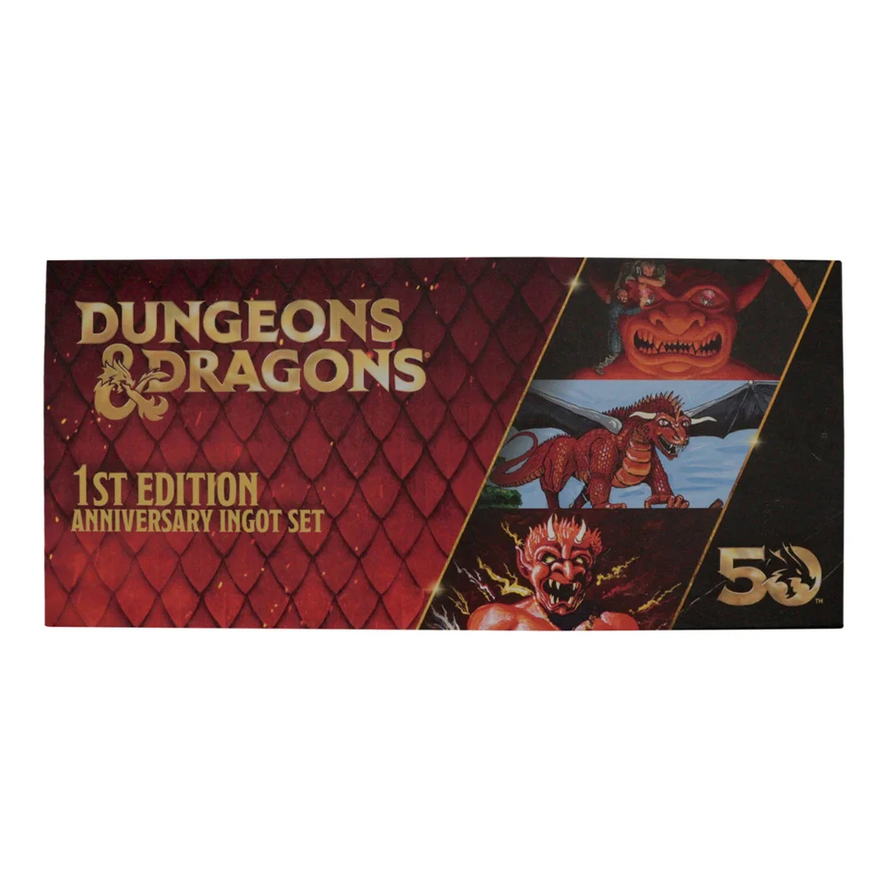 Dungeons & Dragons 50th Anniversary 1st Edition Book Cover Ingot Set Image 1