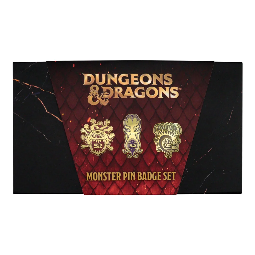 Dungeons & Dragons 50th Anniversary Set of 3 Pin Badges Image 1