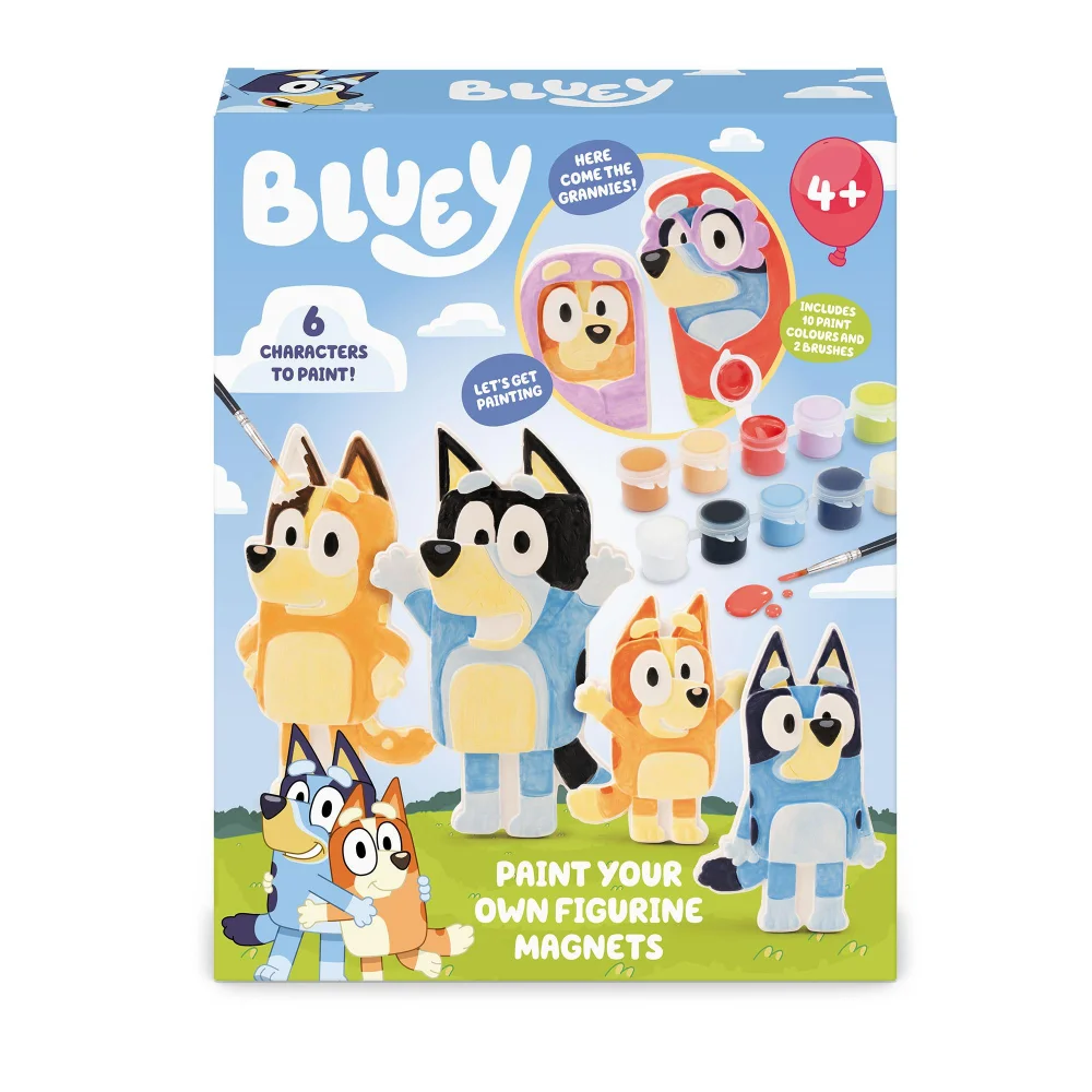 Bluey Paint Your Own Figurine Magnets Craft Set Image 1