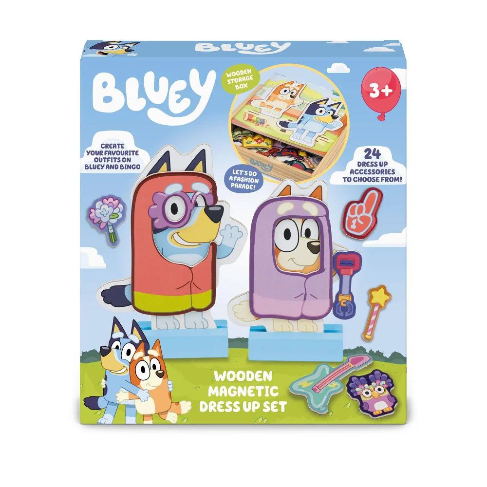 Bluey Wooden Magnetic Dress Up Game Image 1