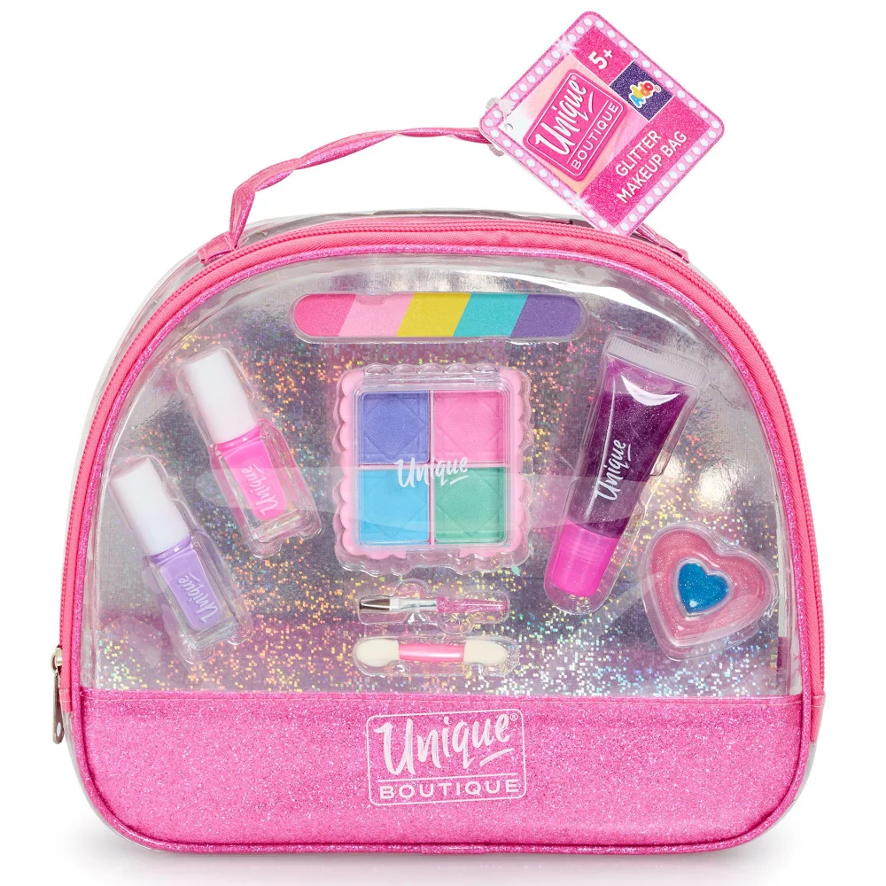 Unique Boutique Glitter Makeup Bag Image 1