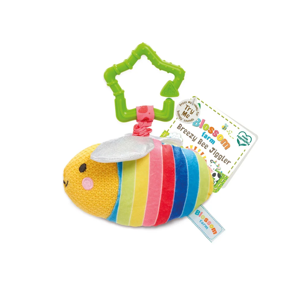 Blossom Farm Breezy Bee Jiggler Sensory Pram Toy Image 1