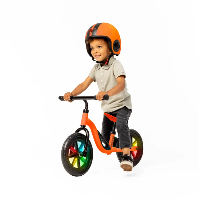 Chillafish 10 Inch Charlie Glow LED Balance Bike Orange