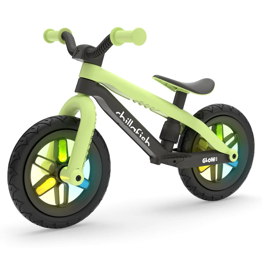 Chillafish 12 Inch BMXie Glow LED Balance Bike Green Image 1