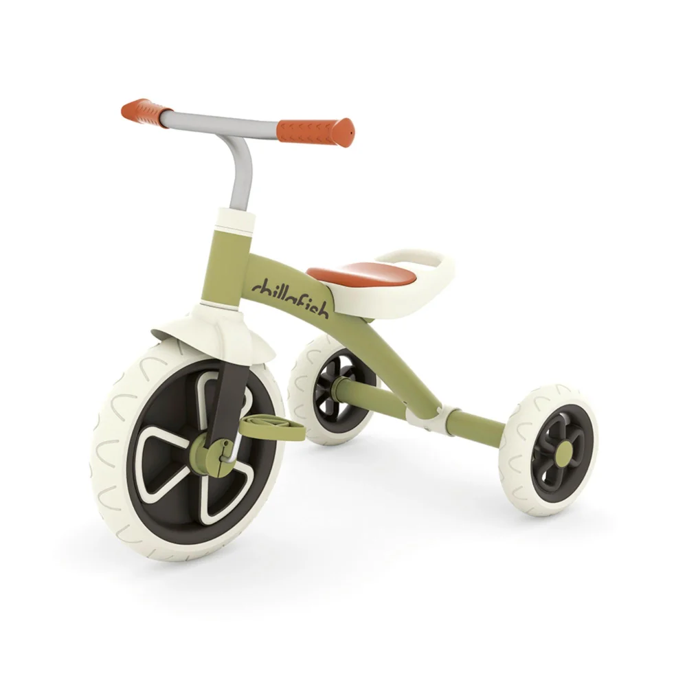 Chillafish 12 Inch Ziggi Trike Olive Green Image 1