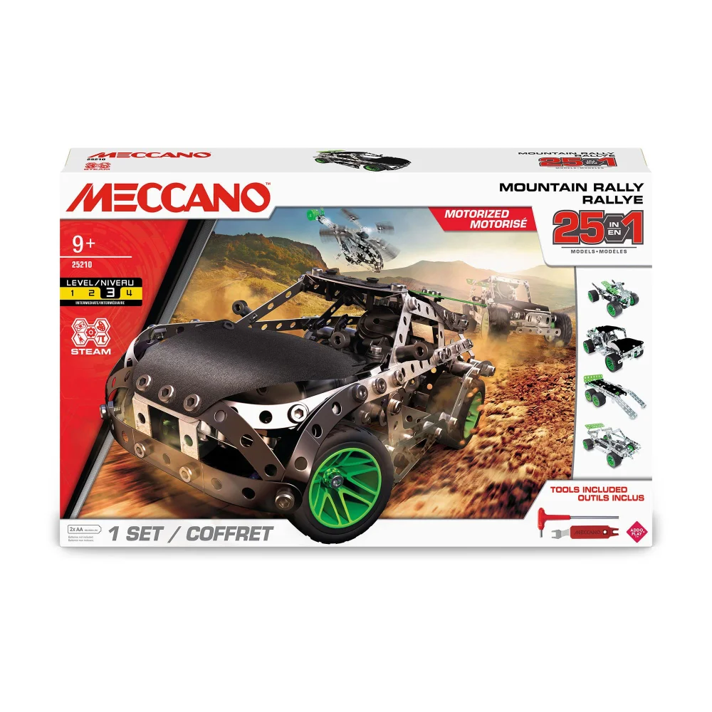 Meccano 25 in 1 Mountain Rally Construction Set Image 1