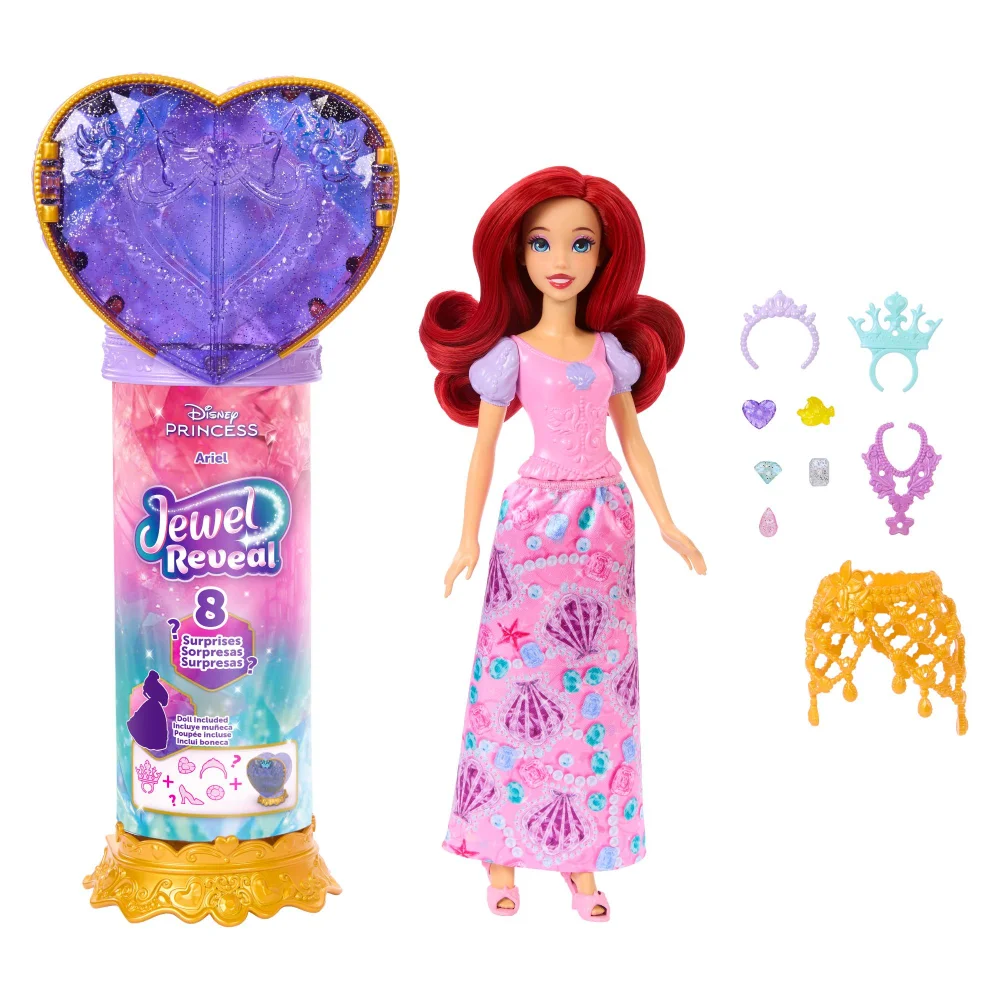 Disney Princess Ariel Jewel Reveal Doll Image 1