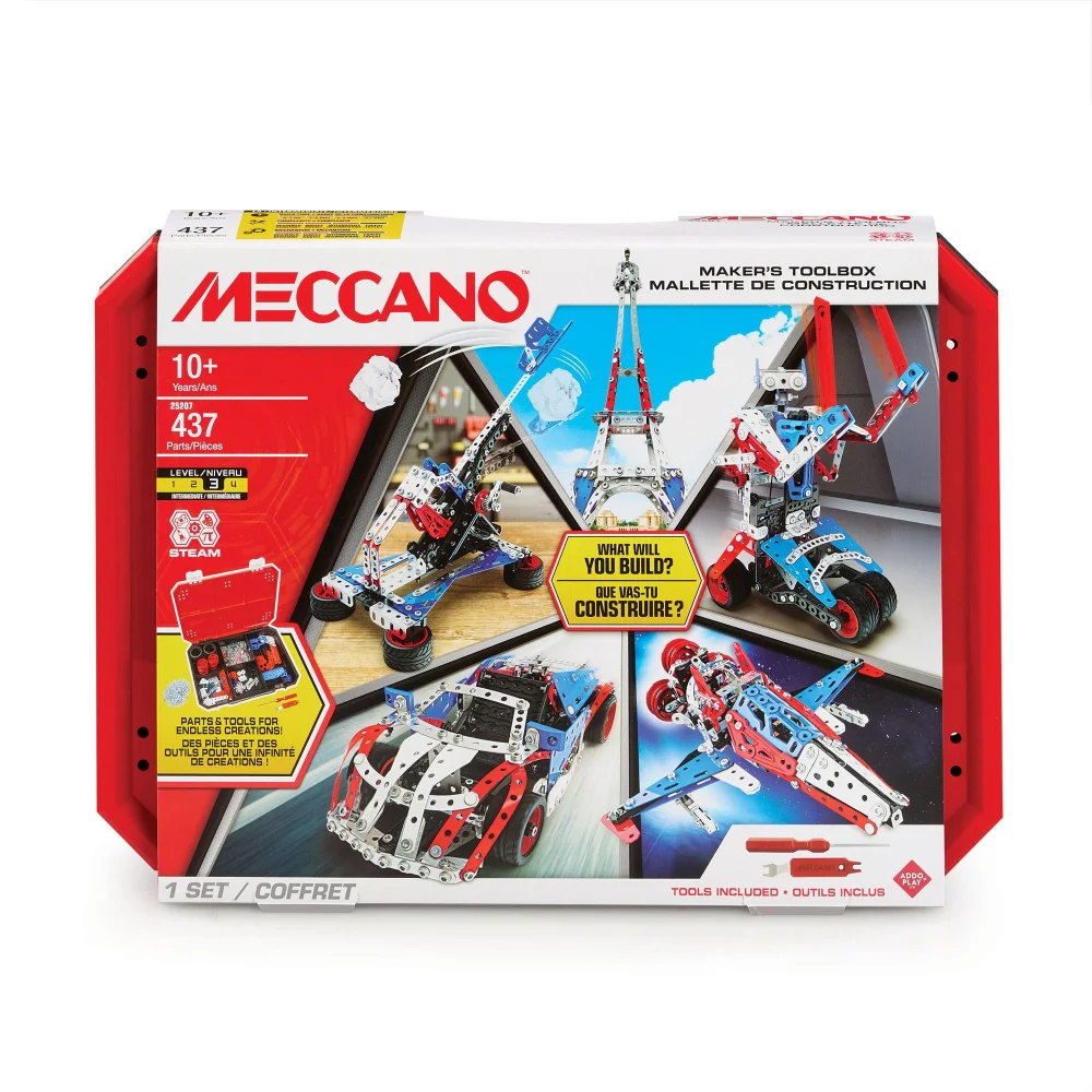 Meccano Maker's Toolbox Construction Set Image 1