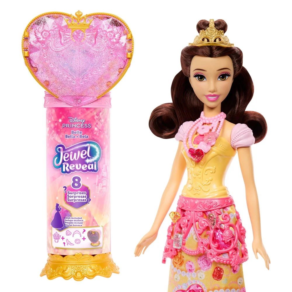 Disney Princess Belle Jewel Reveal Doll Image 1