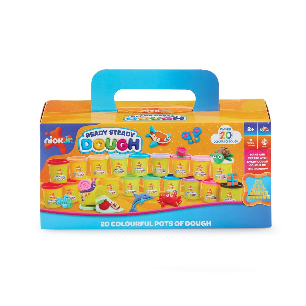 Nick Jr. Ready Steady Dough 20 Colourful Pots of Dough Image 1