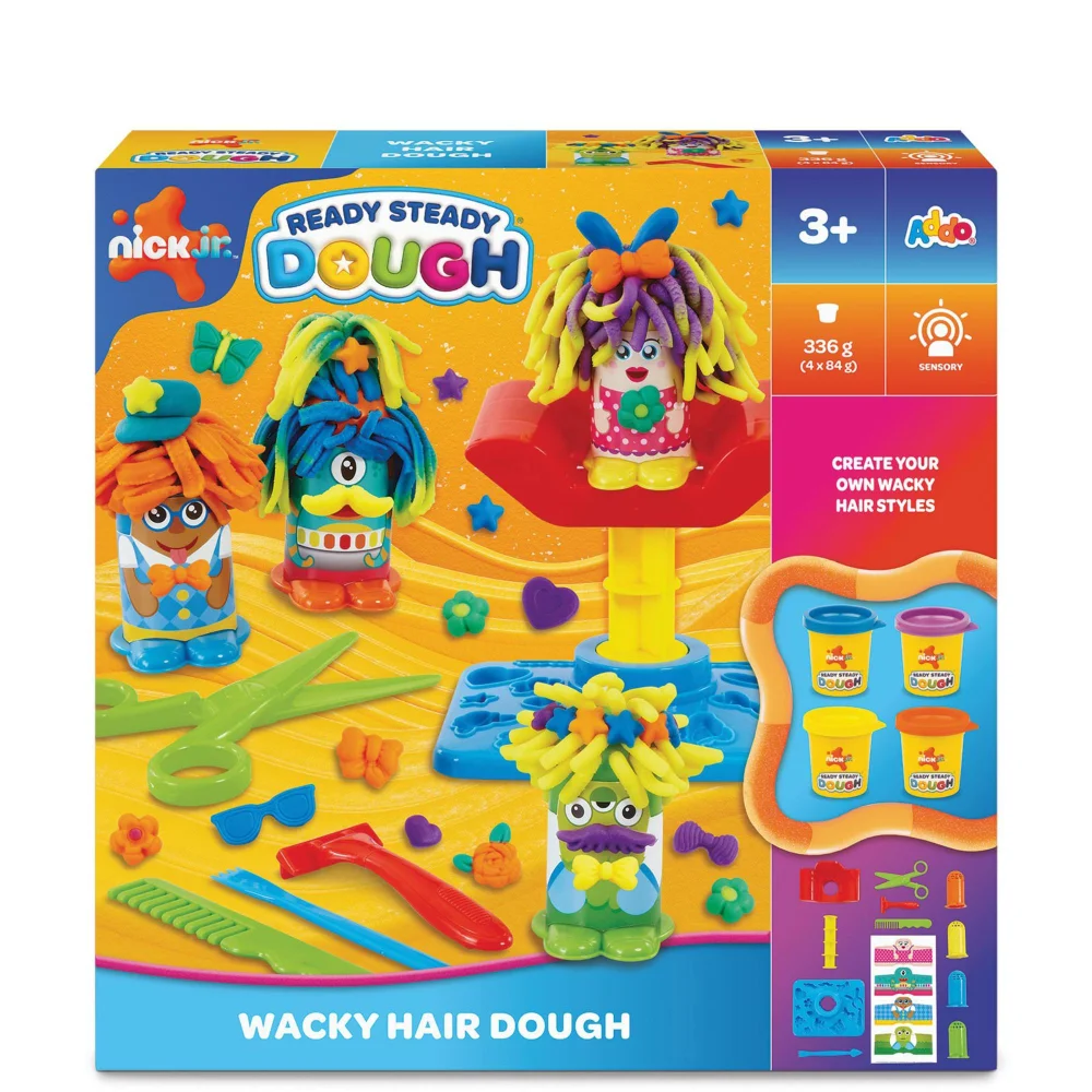 Nick Jr. Ready Steady Dough Wacky Hair Playset Image 1