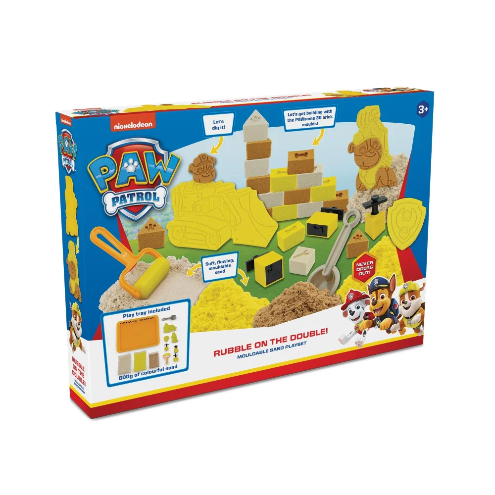 Nickelodeon Paw Patrol Rubble On The Double Mouldable Sand Playset Image 1