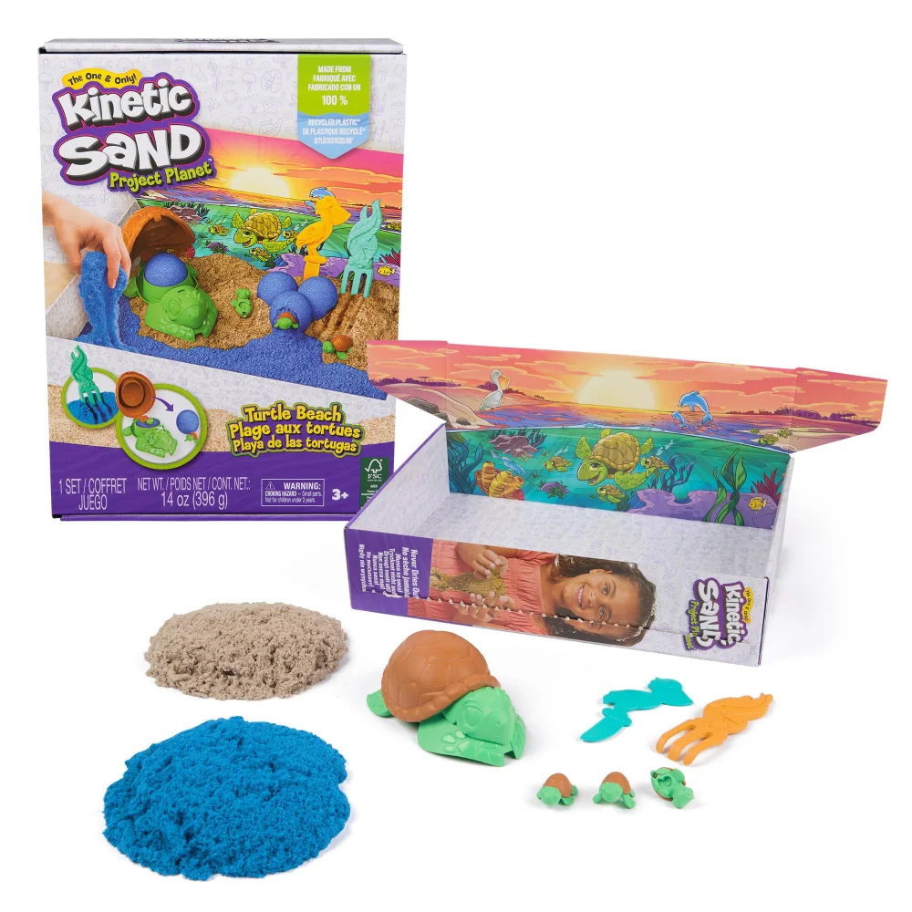 Kinetic Sand Project Planet Turtle Beach Playset Image 1