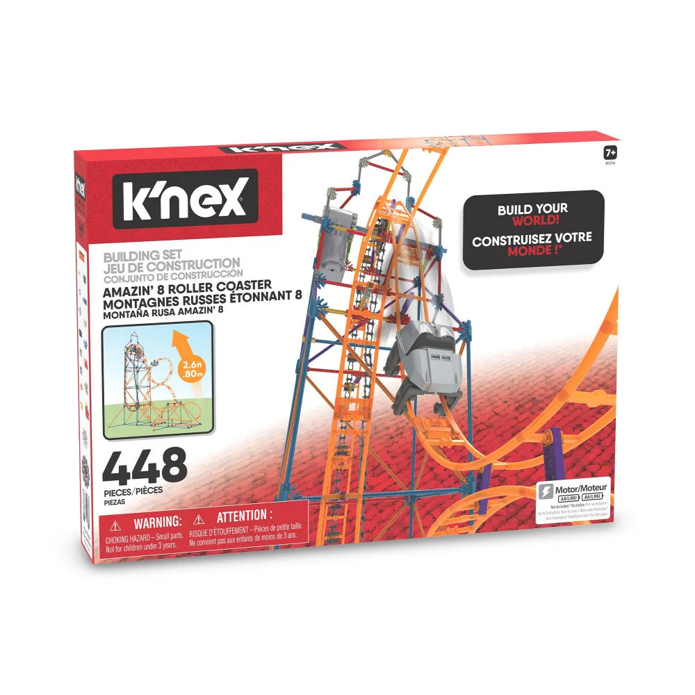 K'nex Amazing 8 Roller Coaster Motorised Construction Set Image 1
