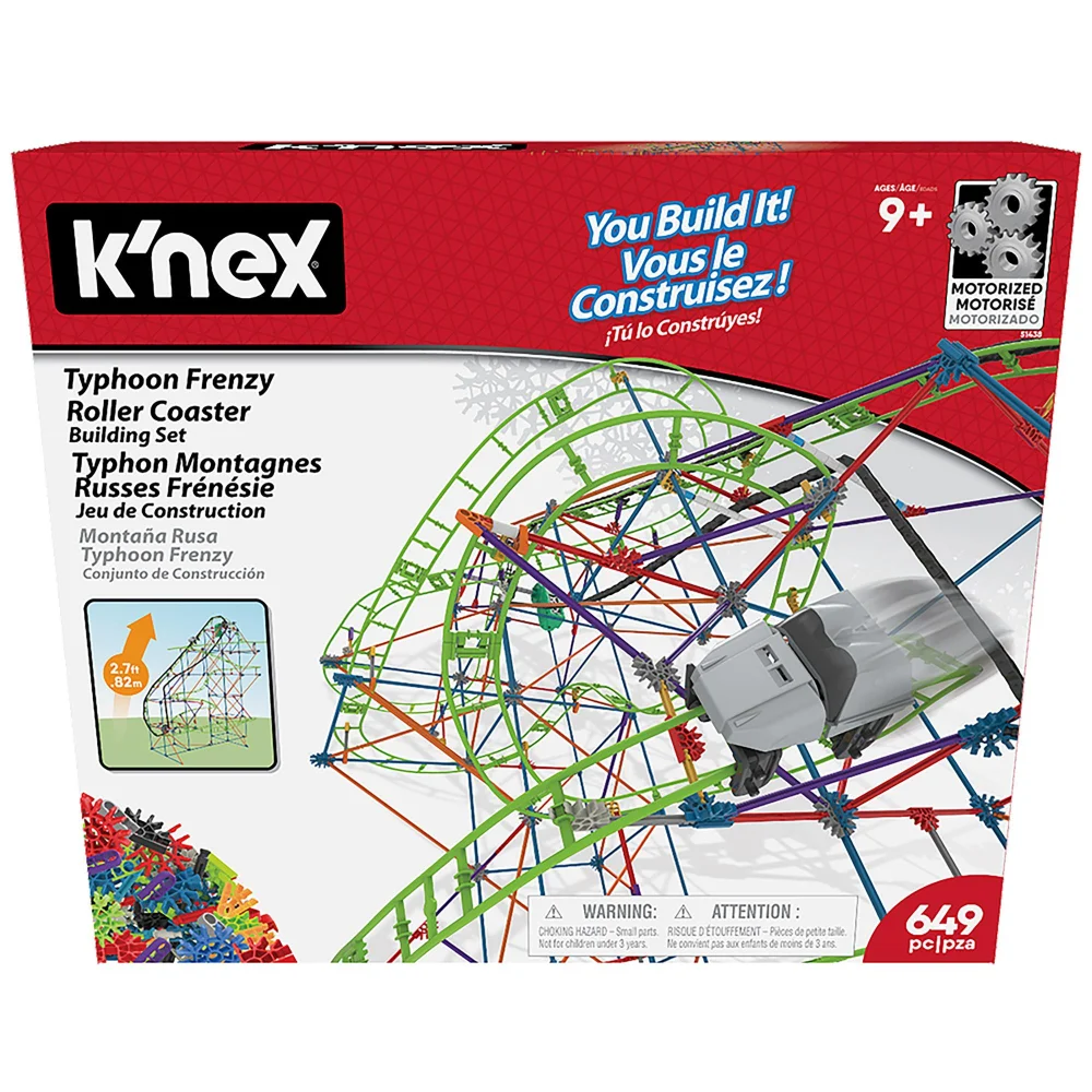 K'nex Typhoon Frenzy Roller Coaster Motorised Construction Set Image 1