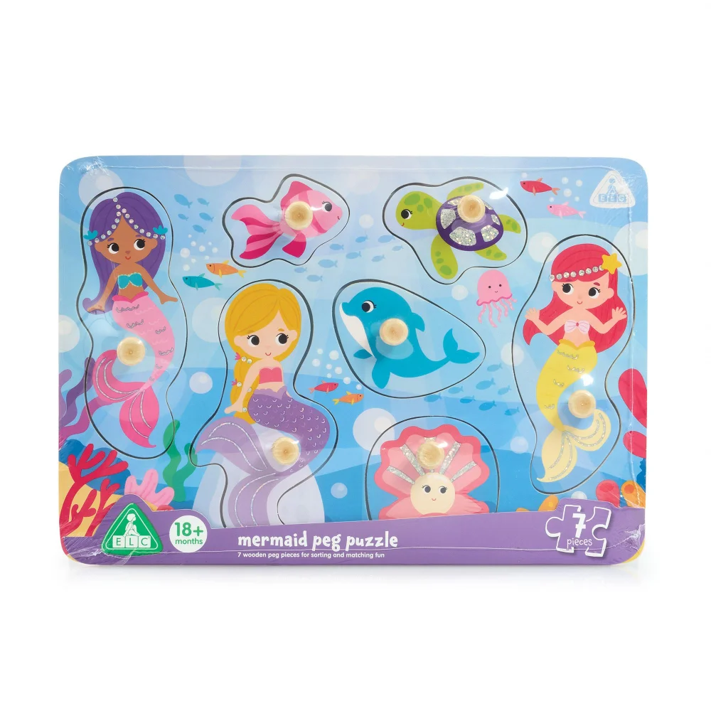 Early Learning Centre Mermaid Peg Puzzle Image 1