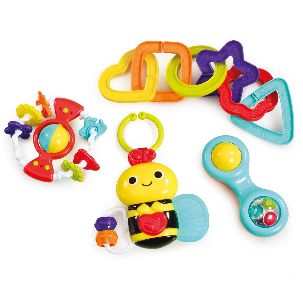 Early Learning Centre Musical Baby Bee Pram Toy Gift Set Image 1