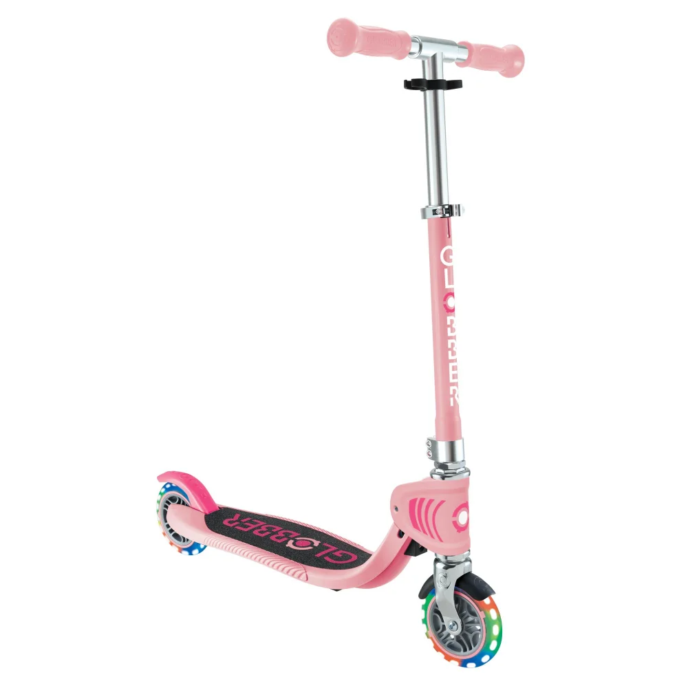 Globber Flow Pink Foldable LED Scooter Image 1