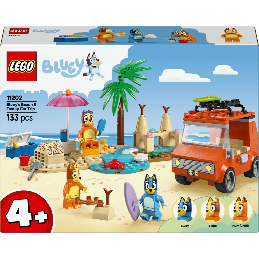 LEGO Bluey Beach and Family Car Construction Set 11202 Image 1