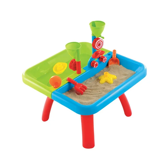 Early Learning Centre Sand and Water Table with Lid and Accessories (H42cm)
