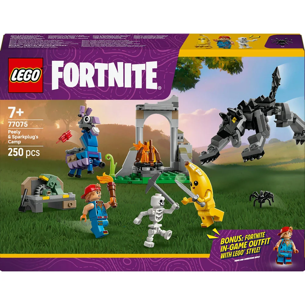 LEGO Fortnite Peely And Sparkplug's Camp Construction Set 77075 Image 1