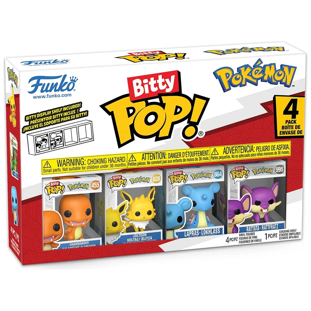 Funko Bitty Pop! Charmander 4 Pack Mini Vinyl Figures Pokemon Image 1
