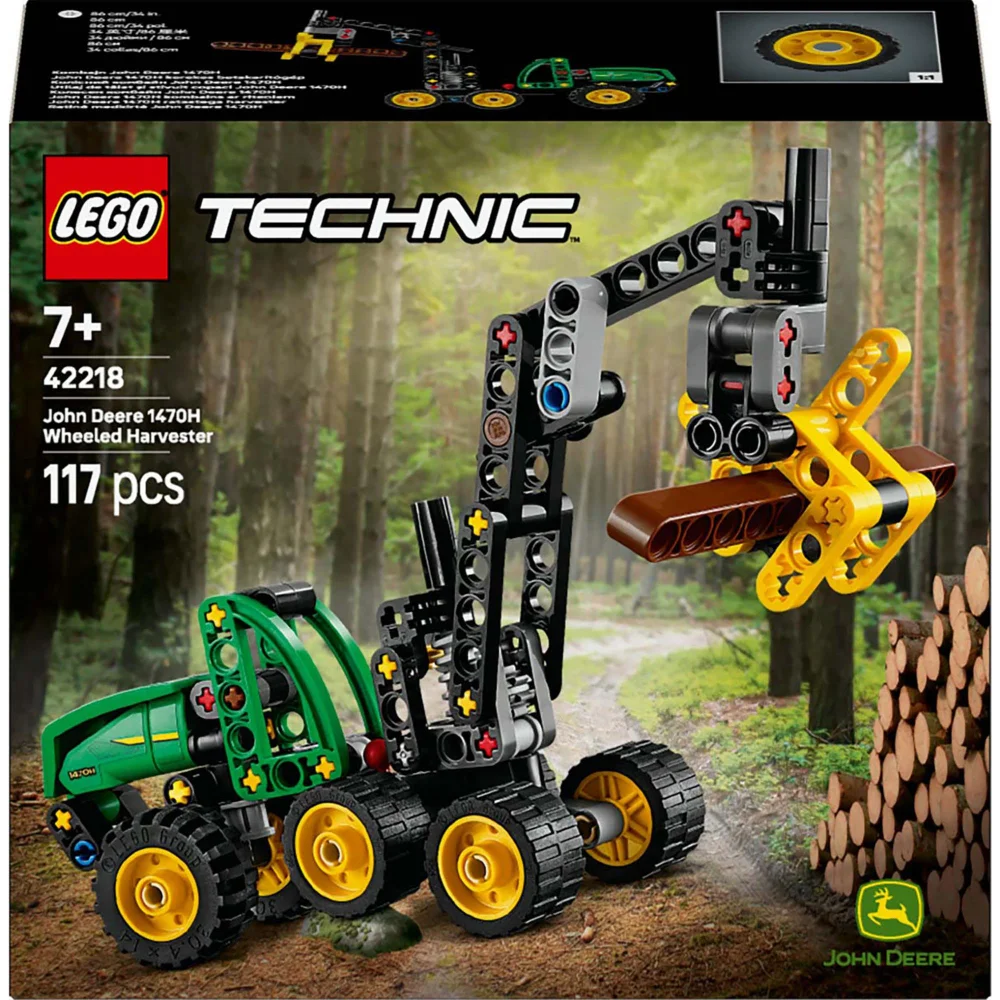 LEGO Technic John Deere 1470H Wheeled Harvester Construction Set 42218 Image 1