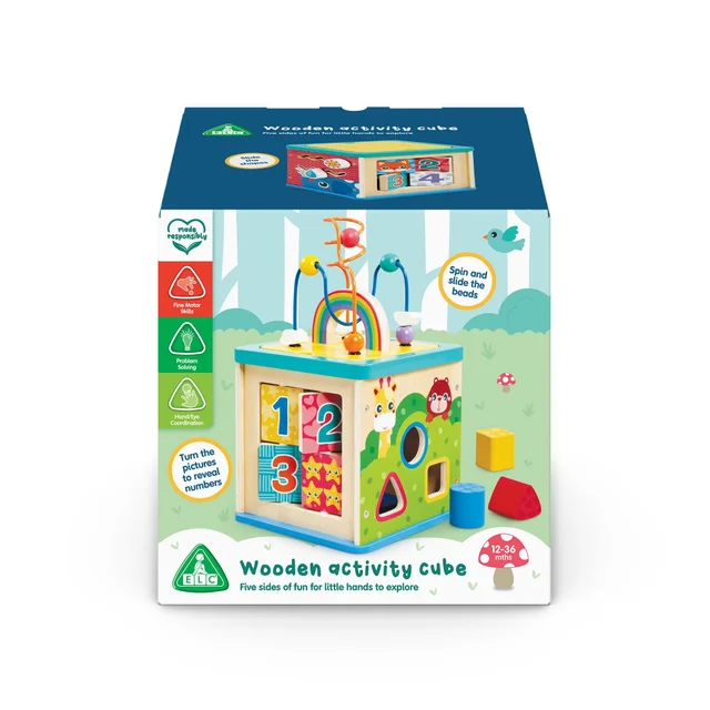 Early Learning Centre Wooden Cube Activity Toy